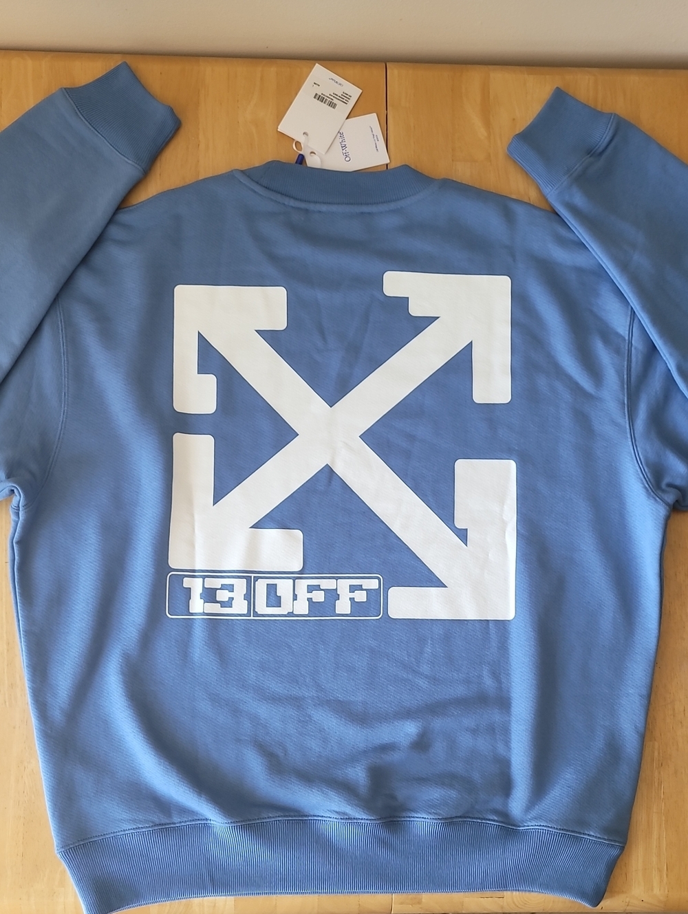 Off-White Virgil Tech Arrow Skate Crewneck Sweatshirt L